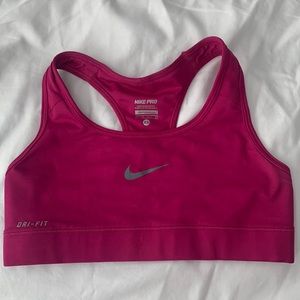 Pomegranate Pink Nike Sport Bra